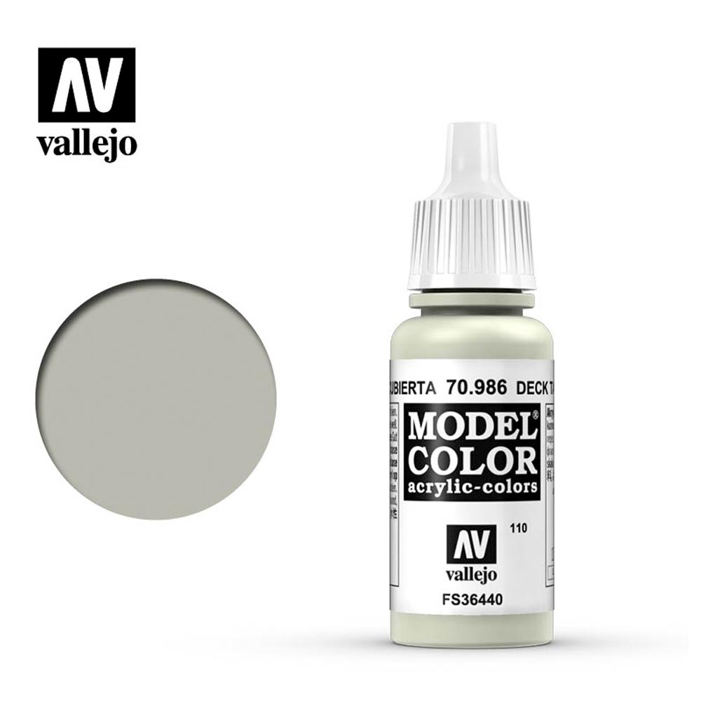 Vallejo 986 Model Colour Deck Tan 18ml Paint Dropper Bottle