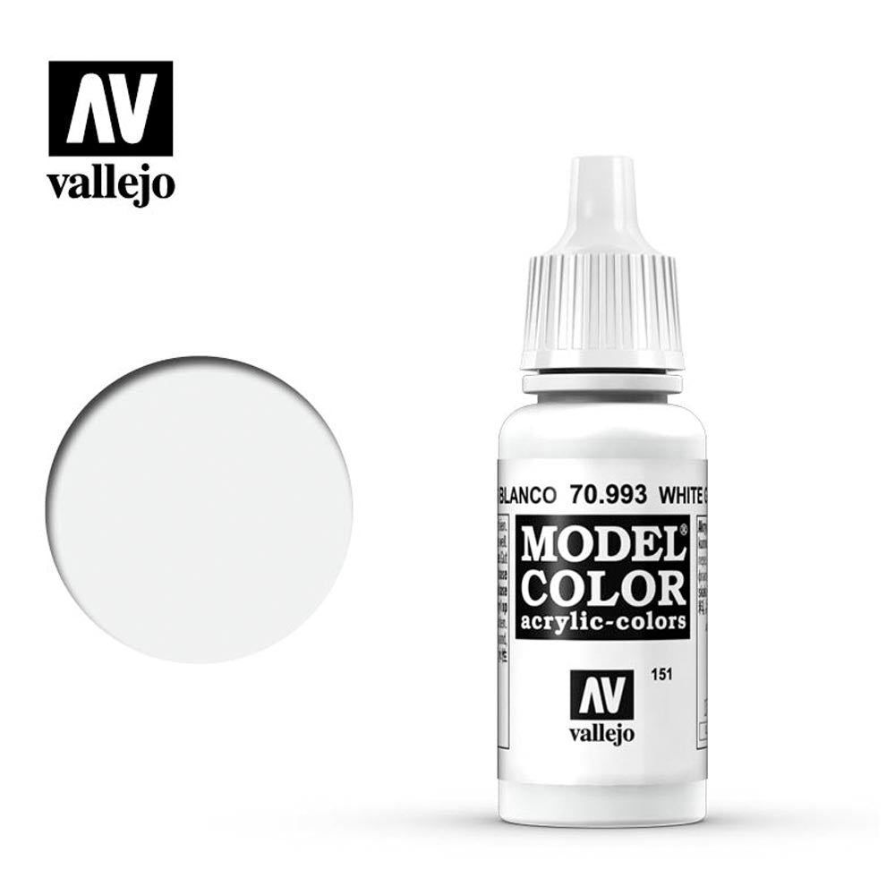 Vallejo 993 Model Colour White Grey 18ml Paint Dropper Bottle