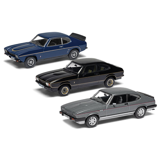 Corgi VC01302 Vanguards: Ford Capri Sporting Trilogy Collection 1:43 Diecast