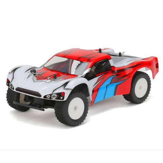 VEKO Mini SC 2WD RTR 1:24 Short Crouse Truck RC Car Toy w/Gyro - Red