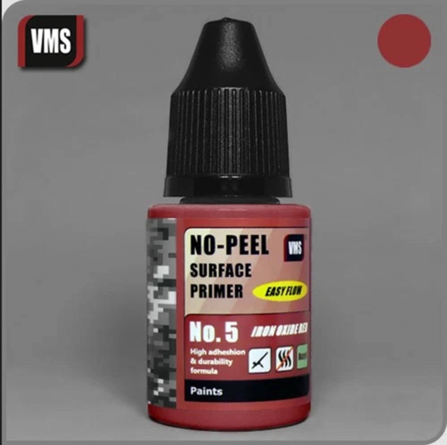 VMS No-Peel Primer No.5 Iron Oxide Red 30ml PR05s