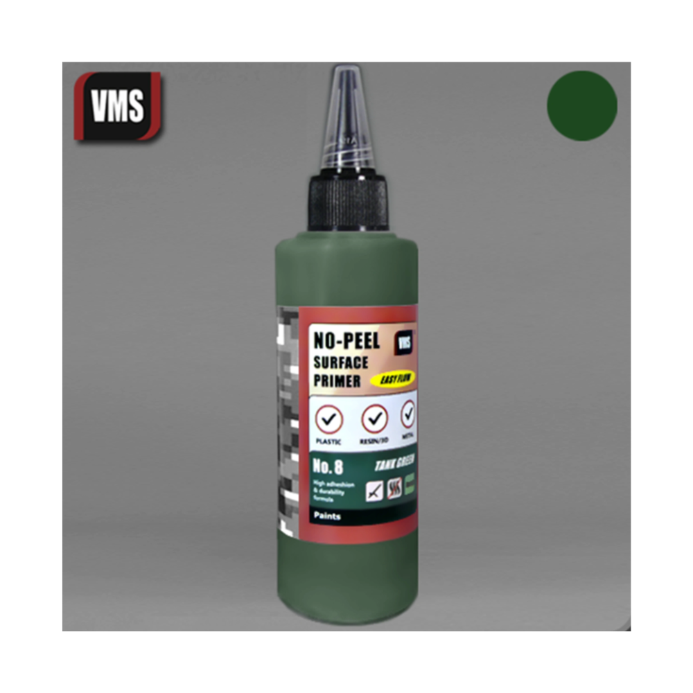 VMS PR08 No-Peel Primer No.8 Tank Green 100ml