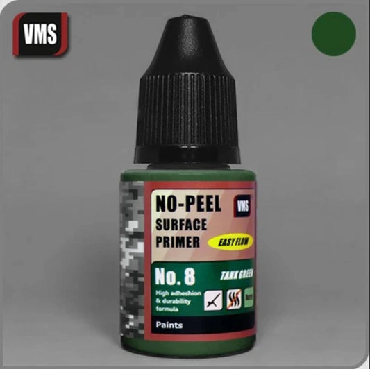 VMS No-Peel Primer No.8 Tank Green 30ml PR08s