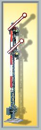 Viessmann Semaphore Signal 2 Arm Lattice Mast VN4501 HO Gauge