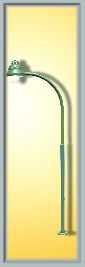 Viessmann 6012 Swan Neck Gas Lamp Green 80mm LED Warm White HO