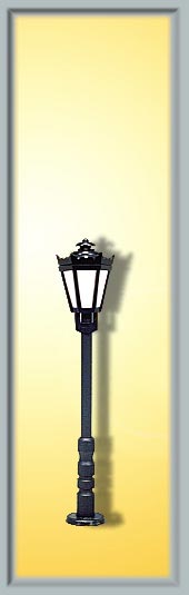 Viessmann 60701 Park Lamp Black 56mm Plug-In Socket LED Warm White HO