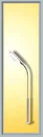Viessmann 6490 Whip Street Light 54mm LED White N Gauge