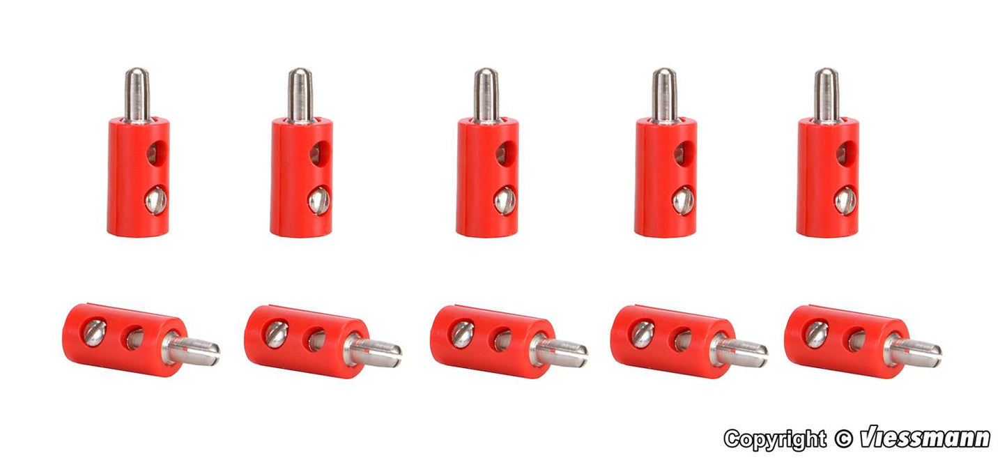Viessmann 6871 Plugs Red (10)