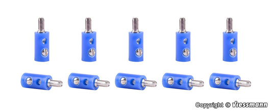 Viessmann 6874 Plugs Blue (10)