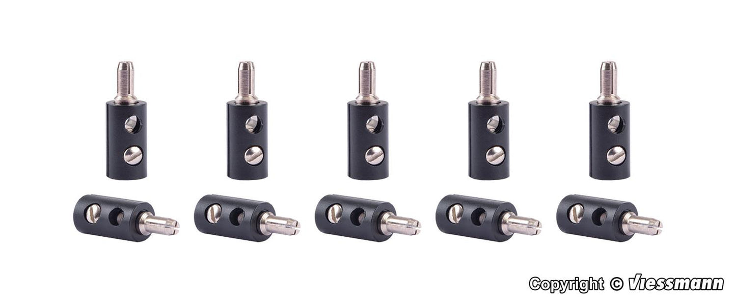 Viessmann 6877 Plugs Black (10)