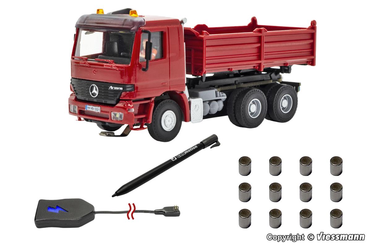 Viessmann CarMotion MB Actros Dumper Basic Starter Set HO Gauge VN8001