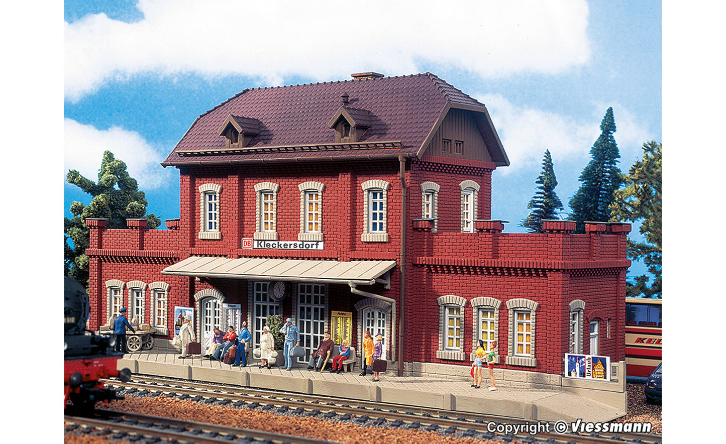 Vollmer 43504 Kleckersdorf Station Kit HO