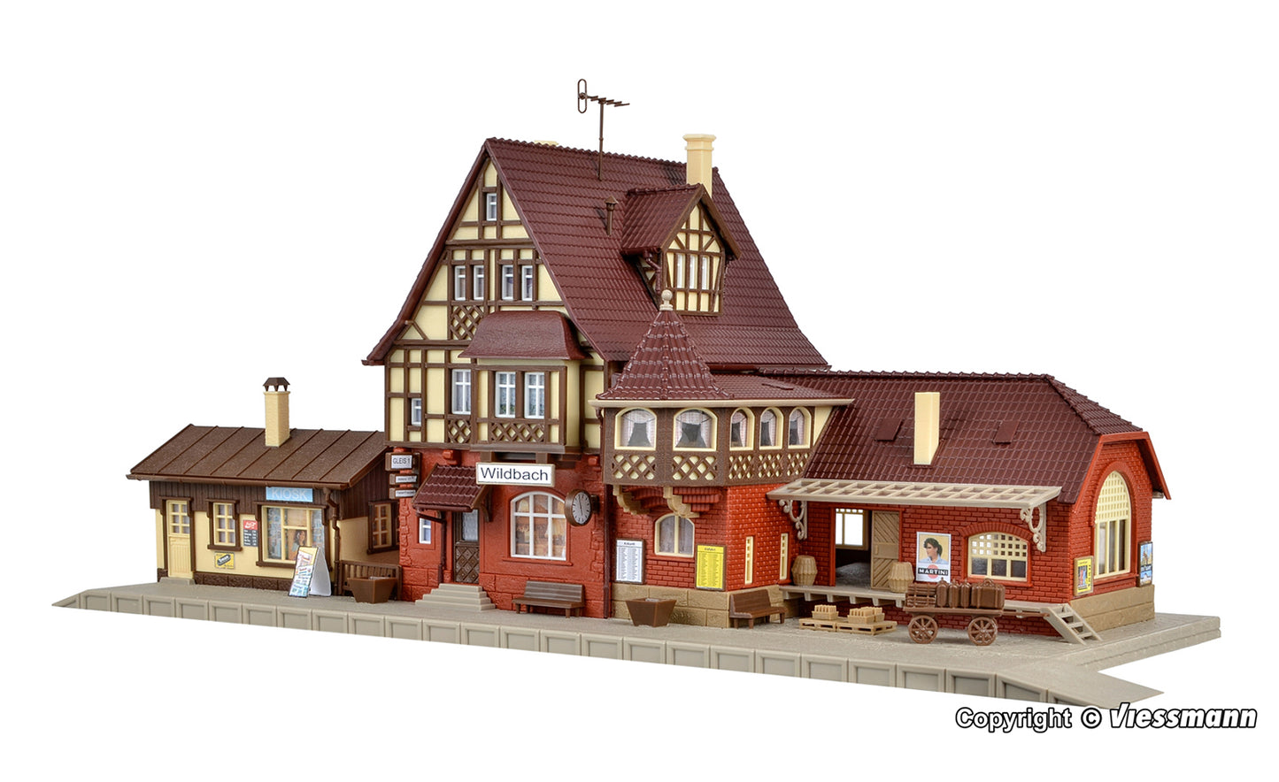 Vollmer 43512 Wildbach Station Kit HO