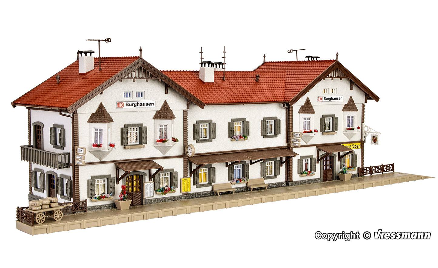 Vollmer 43522 Burghausen Station Kit HO