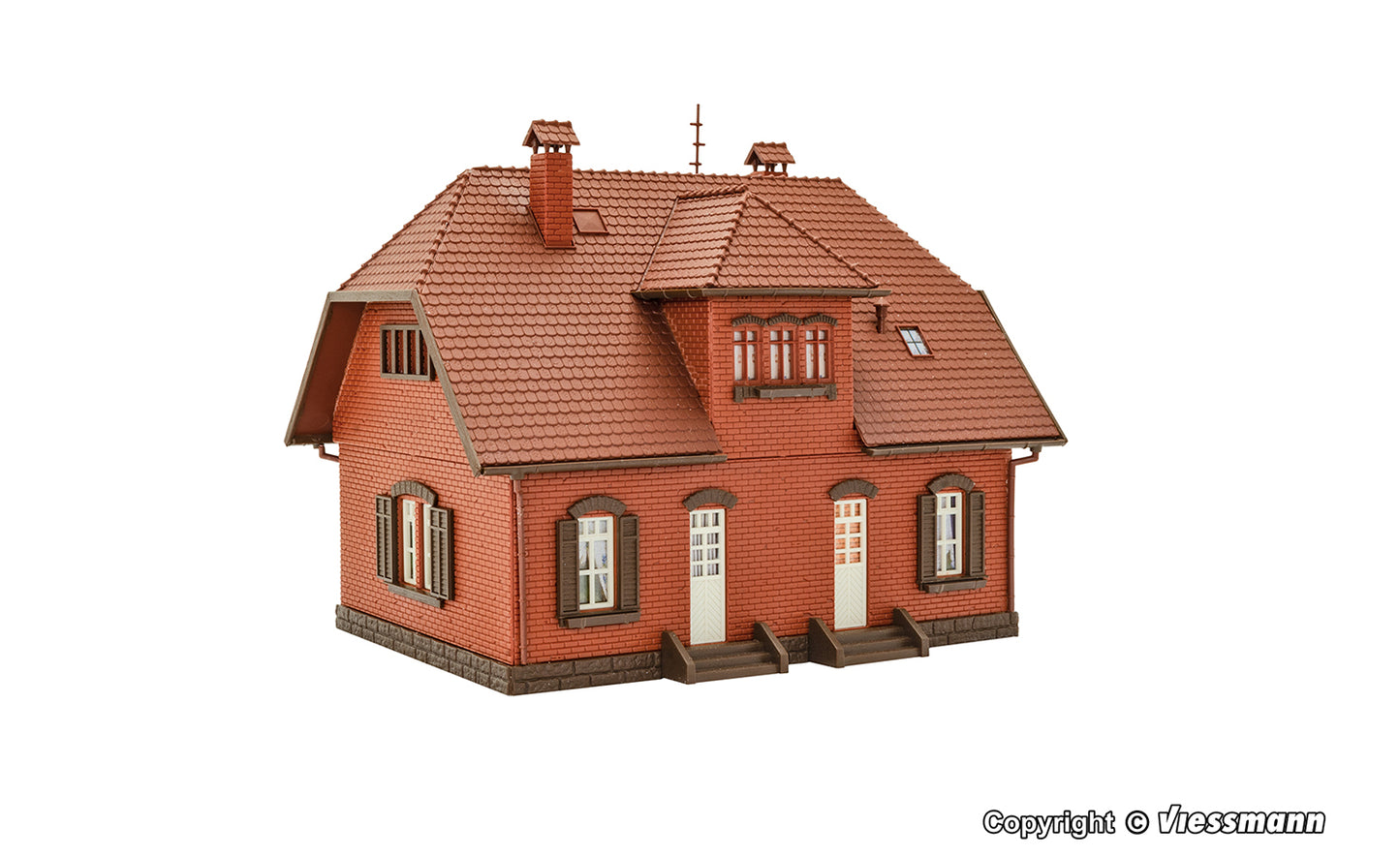 Vollmer 43659 Brick Settlement House Kit HO
