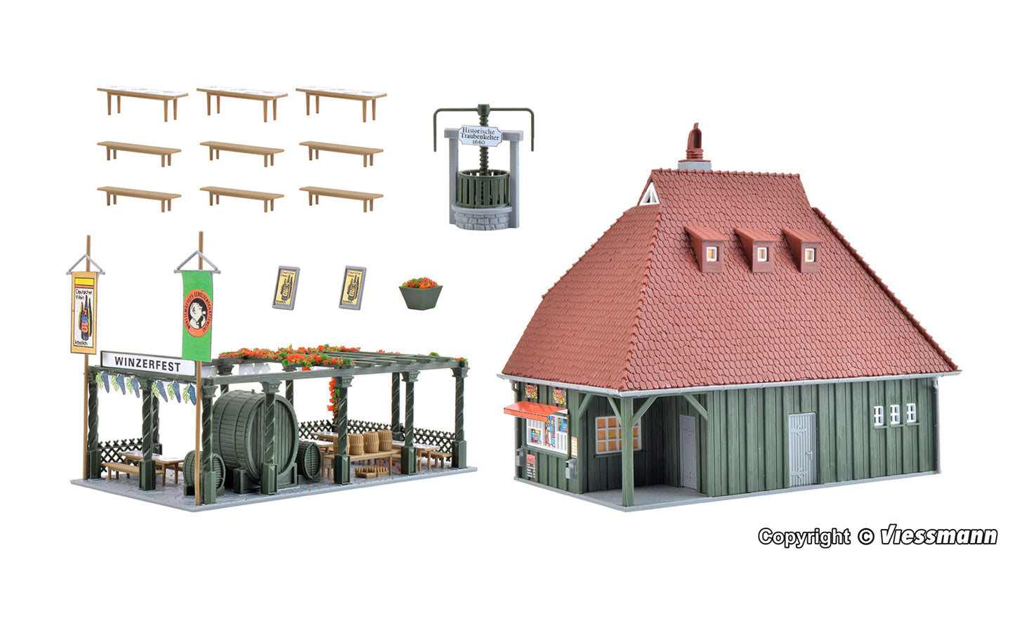 Vollmer 43680 Wine Festival Kit HO