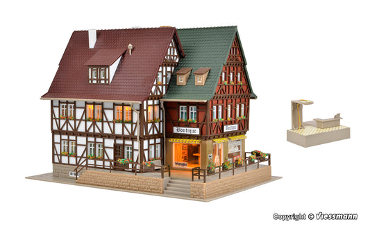 Vollmer 43694 Boutique with Interior and LED Lighting Kit HO
