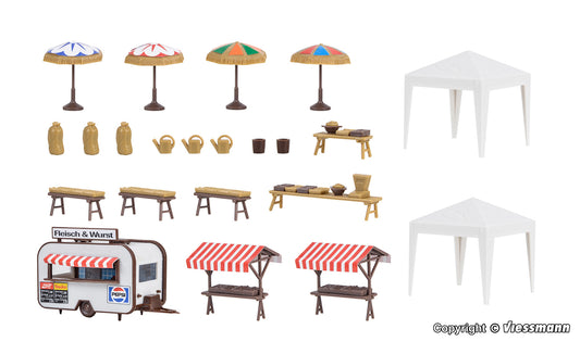 Vollmer 45141 Weekly Market Kit HO