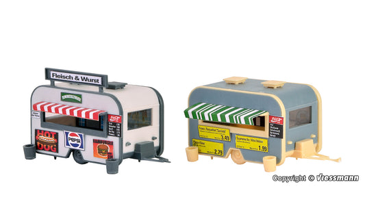 Vollmer 45144 Mobile Vendors (2) Kit HO
