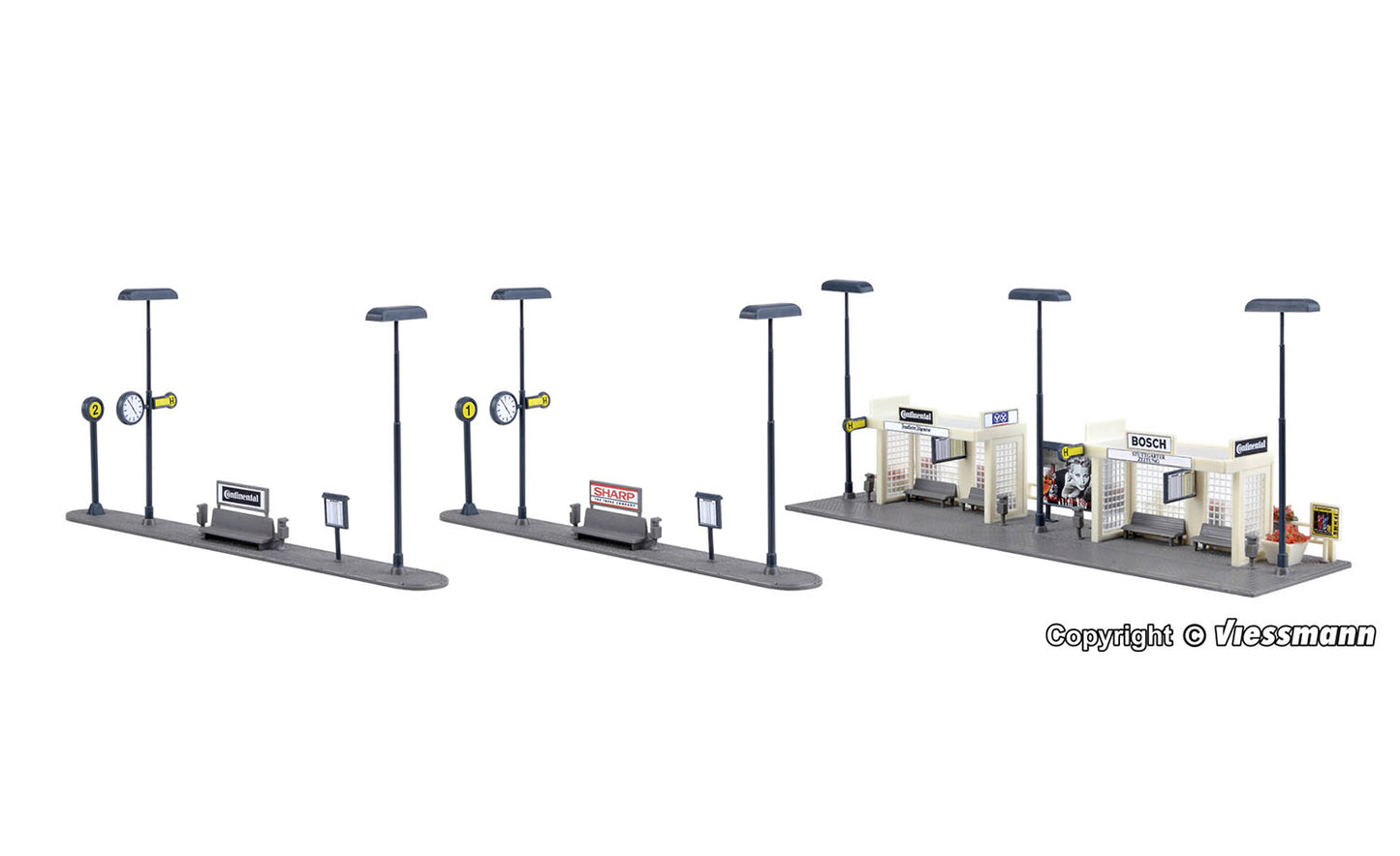 Vollmer 45148 Covered Bus Station Kit HO