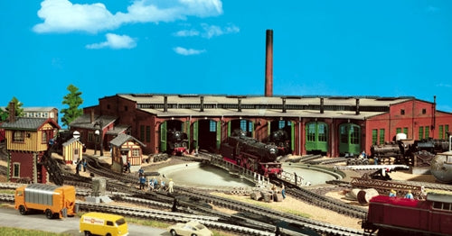 Vollmer 45758 Six Track Roundhouse with Door Lock Mechanism Kit HO