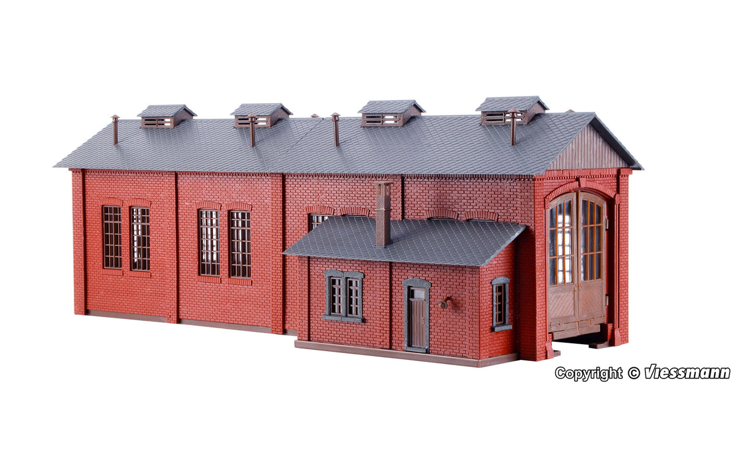 Vollmer 45762 Single Track Locomotive Shed Kit HO