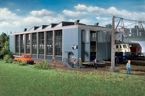 Vollmer 45765 Double Track Electric Loco Shed Kit w/Door Lock Mech. Kit HO