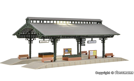 Vollmer 47530 Platform with Canopy and LED Lighting Kit N Gauge