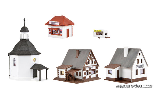 Vollmer 47613 Christmas Village with Lighting Kit N Gauge