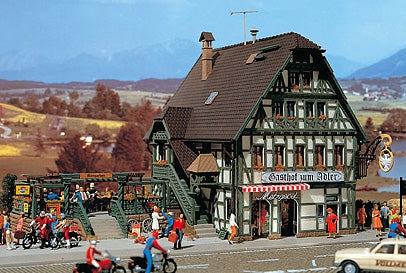 Vollmer 47711 Inn with Butchers Shop Interior and LED Lighting Kit N Gauge