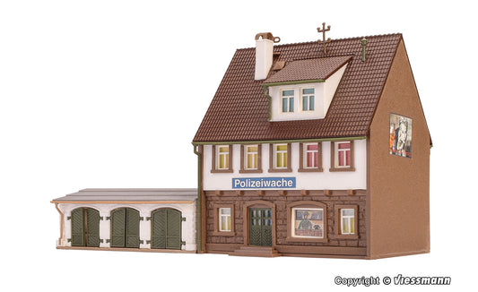 Vollmer 47776 Police Station with Garages Kit N Gauge