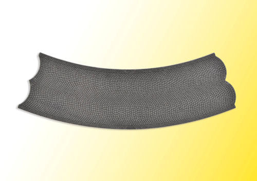 Vollmer 48258 Stone Art Cobblestone Curved Street Plate 30cm Radius HO