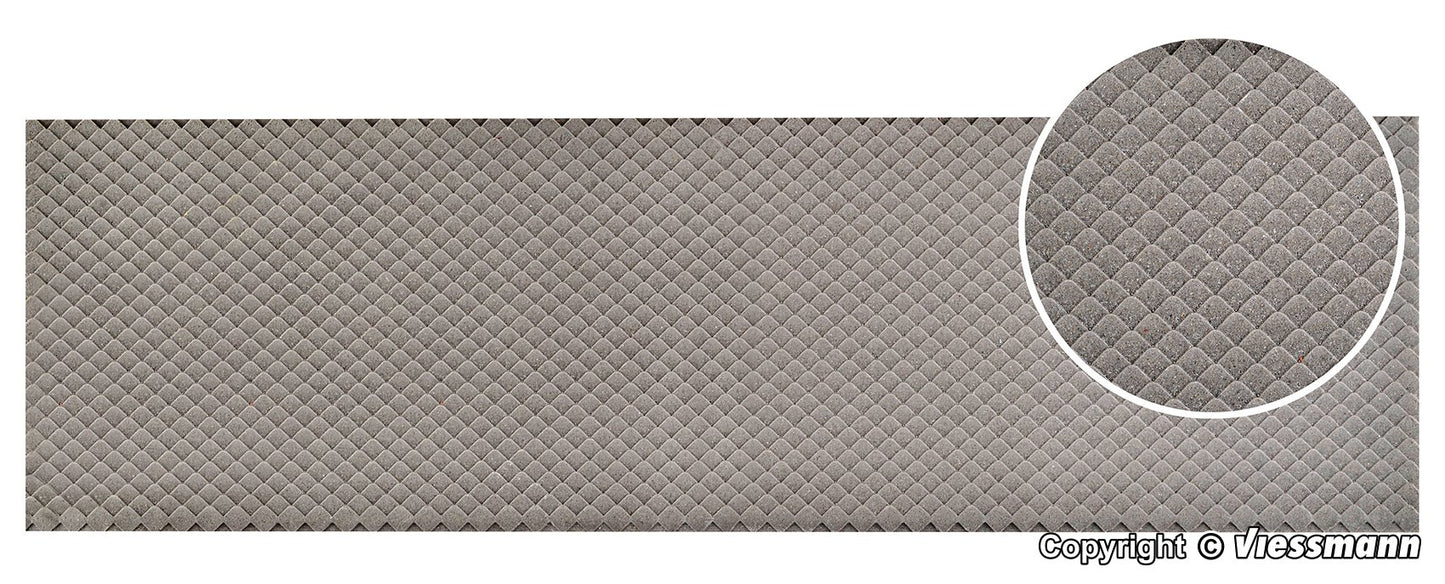 Vollmer 48732 Stone Art Roof Plate Slate 54x16.3cm G Gauge