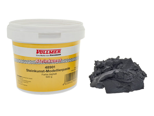 Vollmer Stone Art Asphalt Coloured Modelling Paste (500g) VO48901 HO Gauge