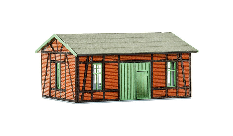 Vollmer Workshop with Brick/Timber Facade Kit VO49380 TT Scale