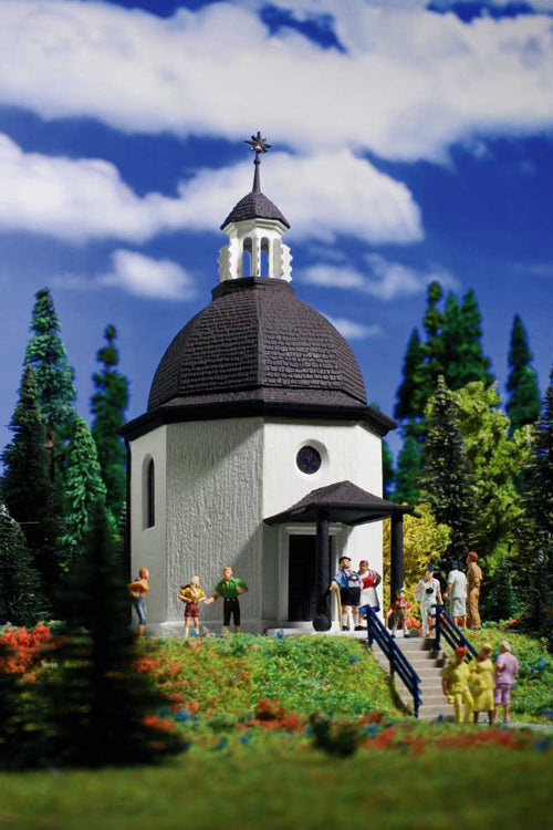 Vollmer 49412 Silent Night Memorial Chapel with Lighting and Snow Kit Z Scale
