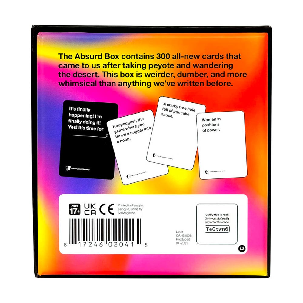 Cards Against Humanity Absurd Box Adult Party Card Game Expansion