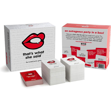That's What She Said - Party Card Game - UK Edition Age 17+