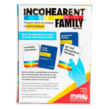 Incohearent Family Edition Party Card Game