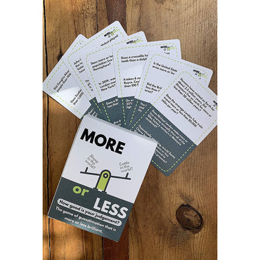 More or Less - Family Card Game Age 12+