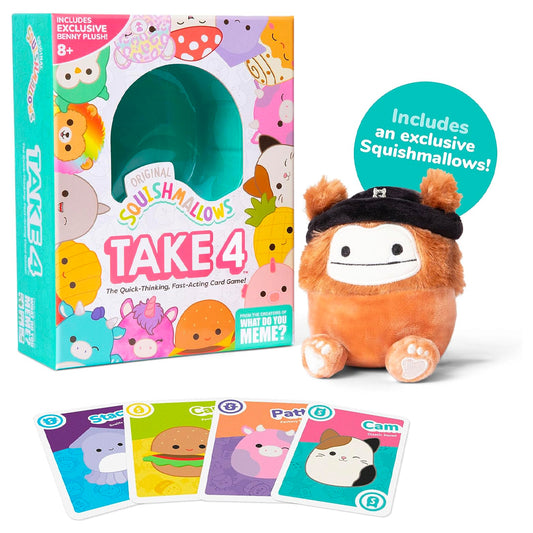 Squishmallows Take 4 - Family Card Game Age 8+