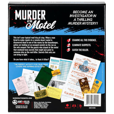 Hunt a Killer: Murder at the Motel - Immersive Murder Mystery Board Game Age 14+
