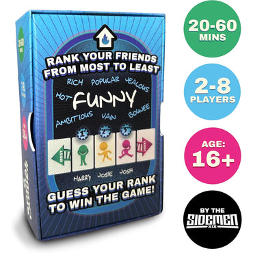 The Sidemen SOCIAL LADDER Party Card Game Age 16+ 2-8 Players