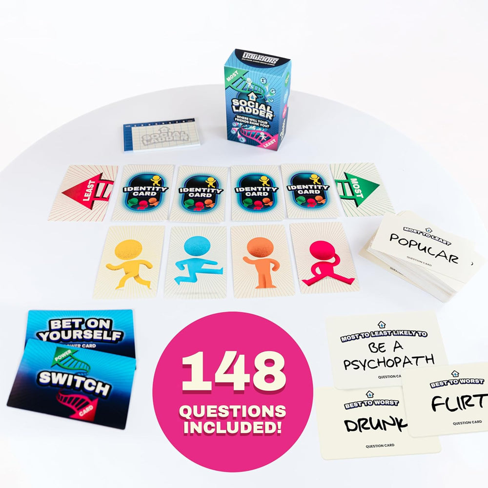 The Sidemen SOCIAL LADDER Party Card Game Age 16+ 2-8 Players