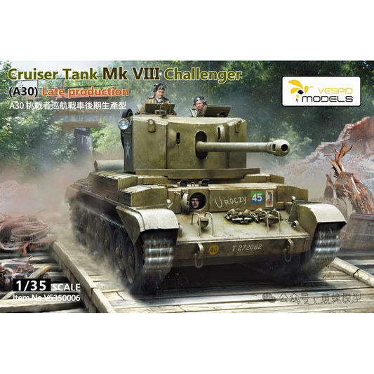 Vespid Models 350006 Cruiser Tank Mk VIII Challenger A30 Late 1:35 Model Kit