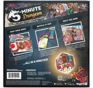5 Minute Dungeon Card Game - 2-5 Players Age 8+