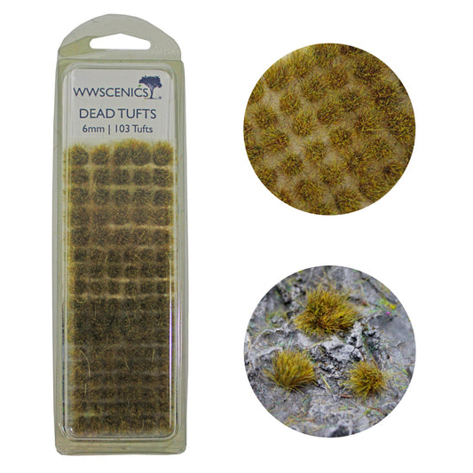 WWScenics Dead Tufts 6mm x103 Model Rail Scenics W3T-DE6