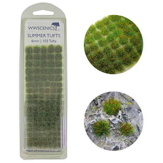 WWScenics Summer Tufts 6mm x103 Model Rail Scenics W3T-SU6
