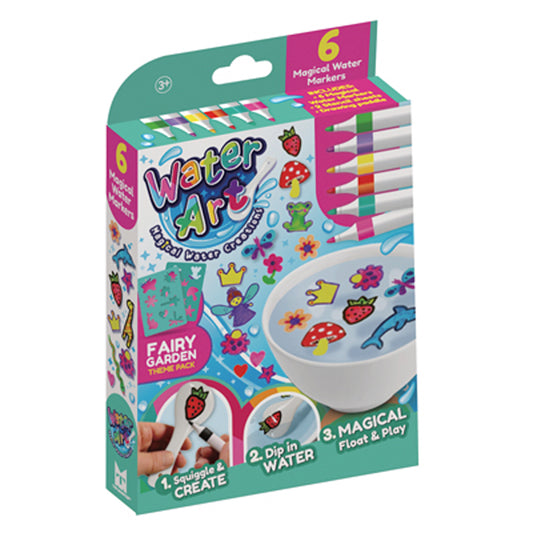 Water Art Magical Water Markers - Fairy Garden 6 Pen Pack - Creative Art Toy