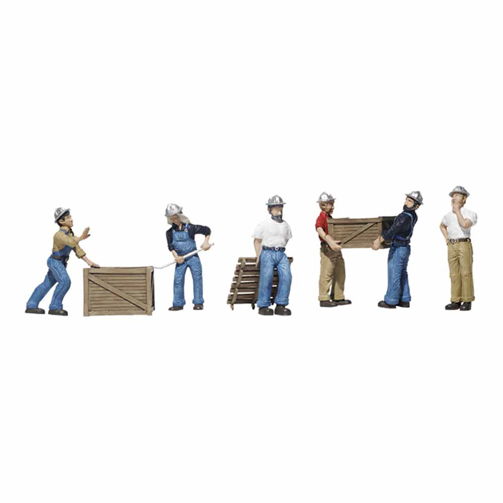 Woodland Scenics A1823 Dock Workers HO OO Gauge Figures Landscaping